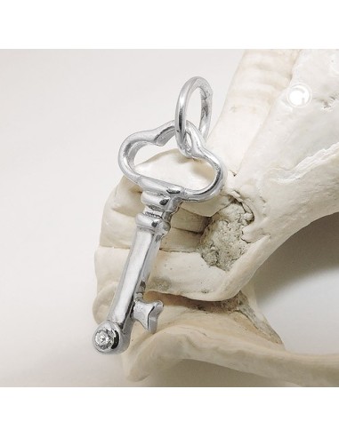 Hängsmycke Key With Zirconia Silver 925