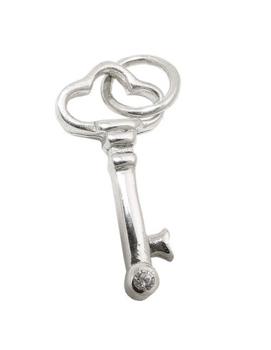 Hängsmycke Key With Zirconia Silver 925