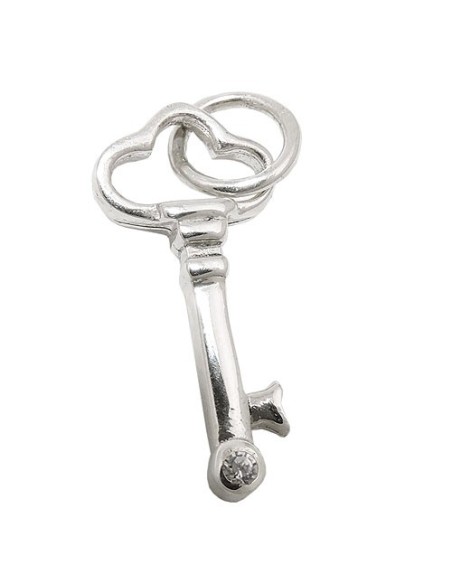 Hängsmycke Key With Zirconia Silver 925