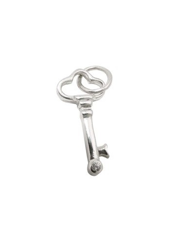 Hängsmycke Key With Zirconia Silver 925