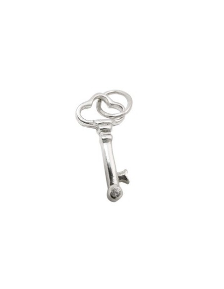 Hängsmycke Key With Zirconia Silver 925