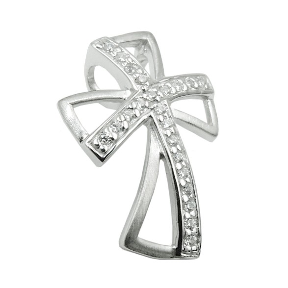 Hängsmycke Kors With Zirconia Silver 925