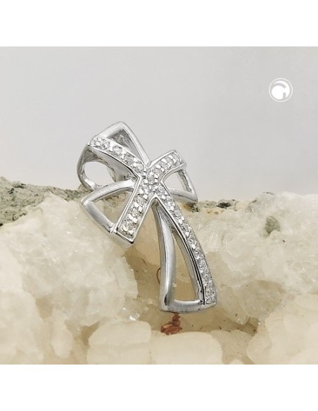 Hängsmycke Kors With Zirconia Silver 925