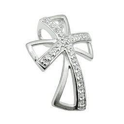 Hängsmycke Kors With Zirconia Silver 925
