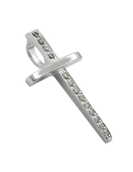 Hängsmycke Krucifix Zirconia Silver 925