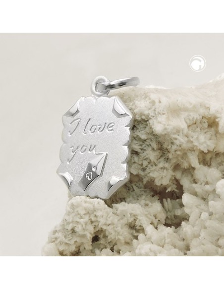 Hängsmycke Letter -I Love You- Silver 925