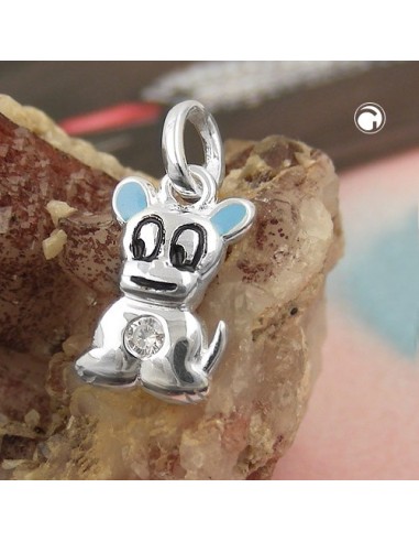 Hängsmycke Little Dog Zirconia Silver 925