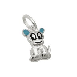 Hängsmycke Little Dog Zirconia Silver 925