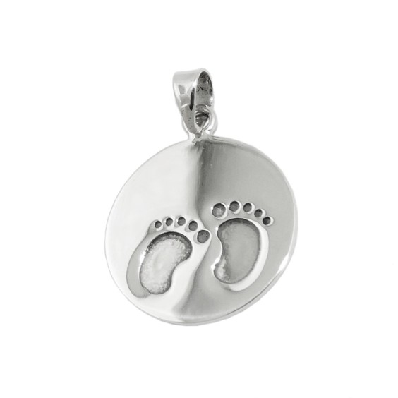 Hängsmycke Little Foots Oxidated Silver 925
