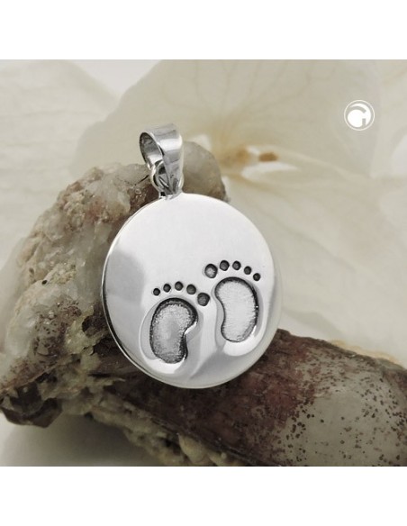 Hängsmycke Little Foots Oxidated Silver 925