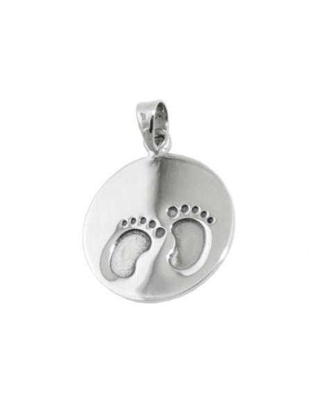 Hängsmycke Little Foots Oxidated Silver 925