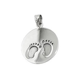 Hängsmycke Little Foots Oxidated Silver 925