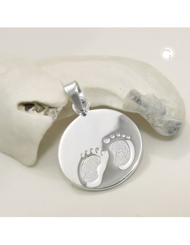 Hängsmycke Little Foots Polished Silver 925