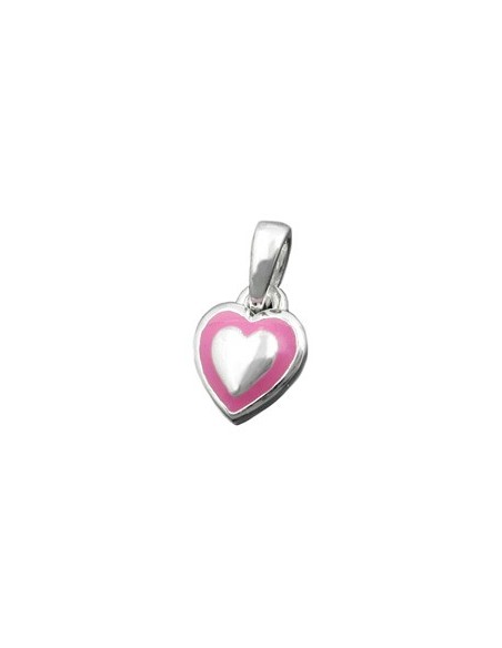 Hängsmycke Little Heart Pink Silver 925