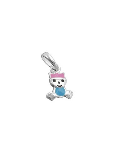 Hängsmycke Little King Pink/ Blue Silver 925