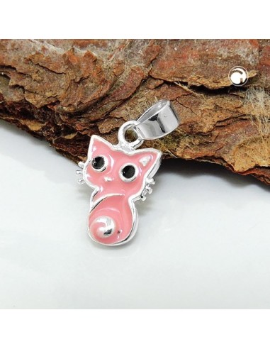 Hängsmycke Little Pink Cat Silver 925