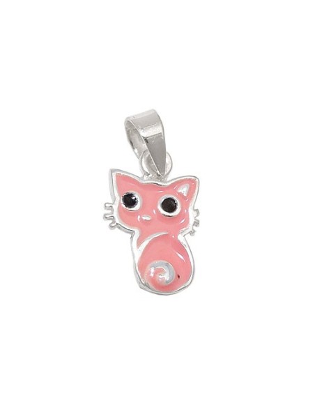 Hängsmycke Little Pink Cat Silver 925