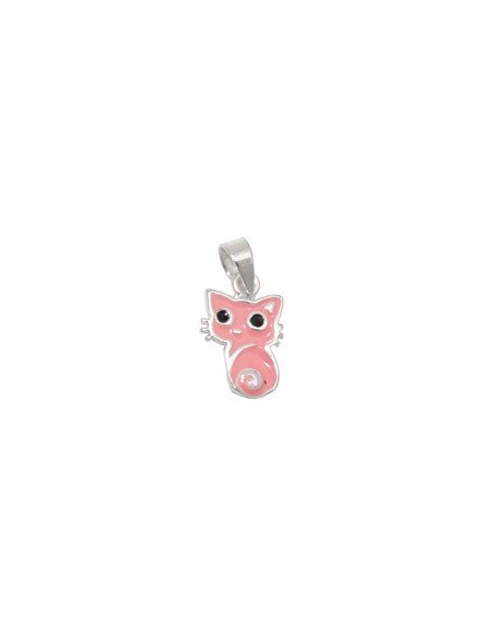 Hängsmycke Little Pink Cat Silver 925