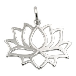 Hängsmycke Lotus Flower Rhodium Silver 925