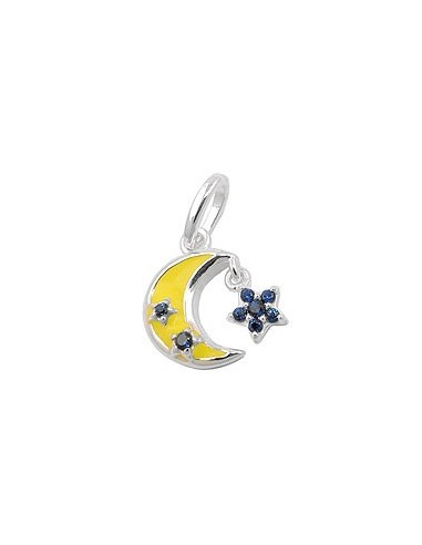 Hängsmycke Moon And Flower Silver 925