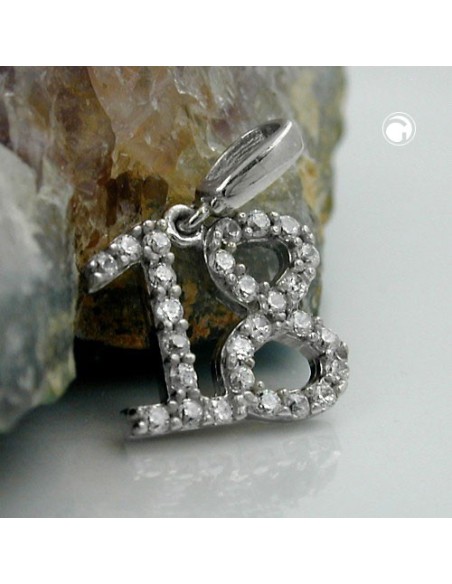 Hängsmycke Number 18 Silver 925