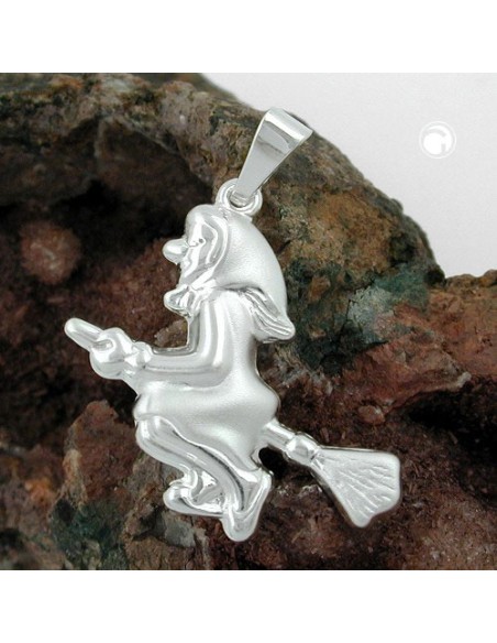Hängsmycke Old Hag Witch Silver 925