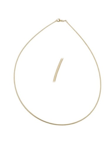 chain 0.8mm round chain 9kt gold 45cm
