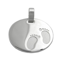 Hängsmycke Oval With Feet Silver 925