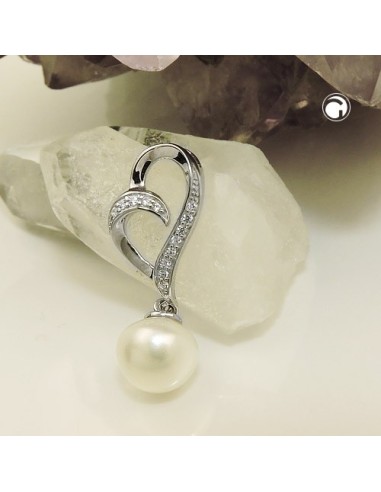 Hängsmycke Pearl & Zirconia Silver 925