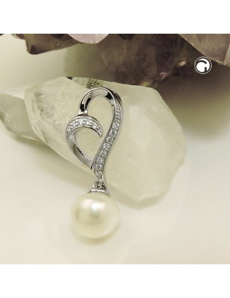 Hängsmycke Pearl & Zirconia Silver 925
