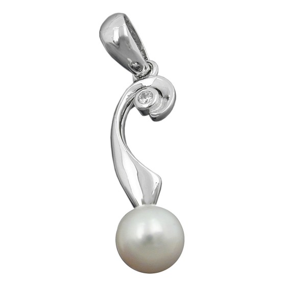 Hängsmycke Pearl And Zirconia Silver 925