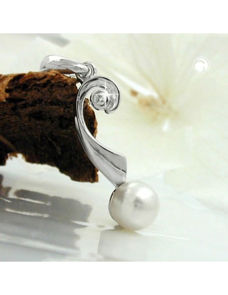Hängsmycke Pearl And Zirconia Silver 925