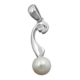 Hängsmycke Pearl And Zirconia Silver 925