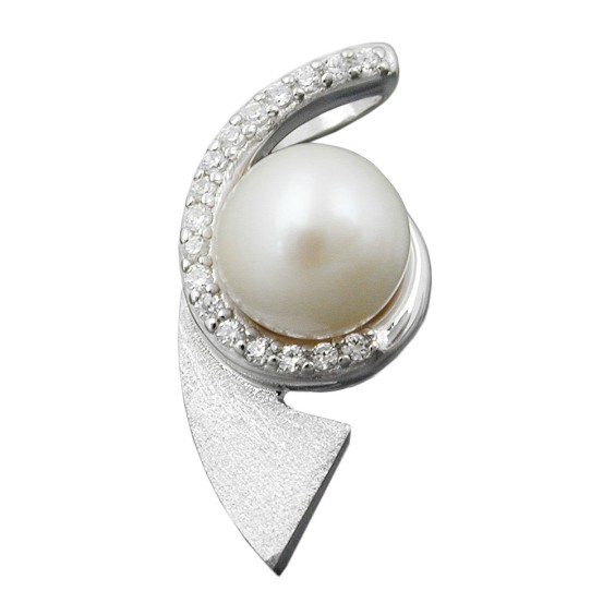 Hängsmycke Pearl And Zirconias Silver 925