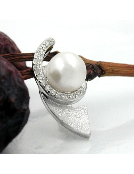 Hängsmycke Pearl And Zirconias Silver 925