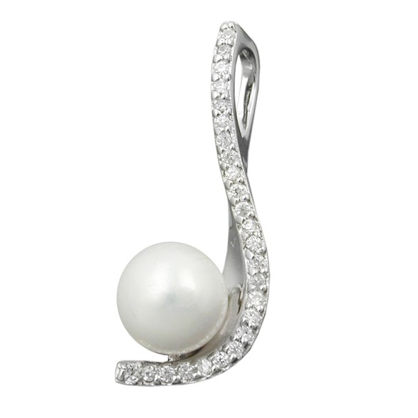 Hängsmycke Pearl And Zirconias Silver 925