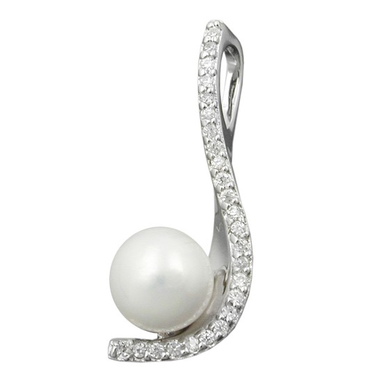 Hängsmycke Pearl And Zirconias Silver 925