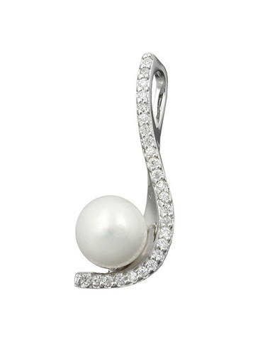 Hängsmycke Pearl And Zirconias Silver 925