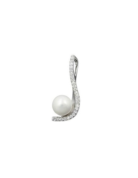 Hängsmycke Pearl And Zirconias Silver 925
