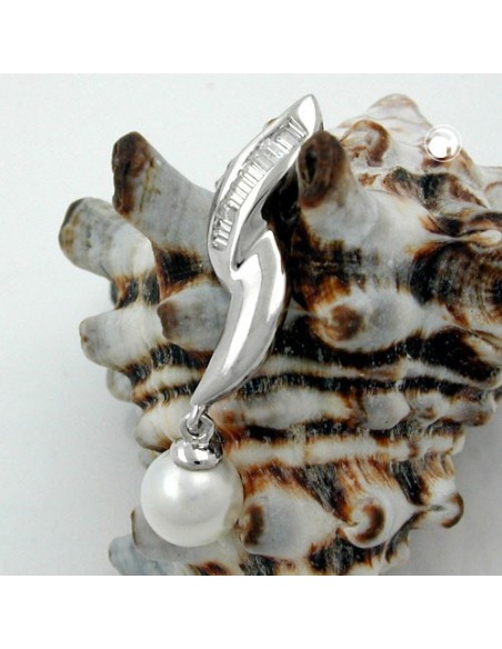 Hängsmycke Pearl And Zirconias Silver 925