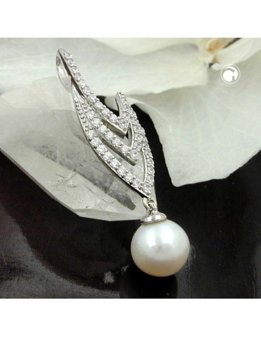 Hängsmycke Pearl And Zirconias Silver 925