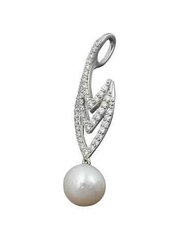 Hängsmycke Pearl And Zirconias Silver 925