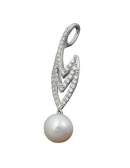 Hängsmycke Pearl And Zirconias Silver 925