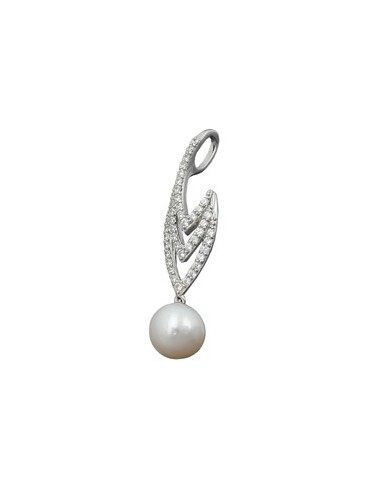 Hängsmycke Pearl And Zirconias Silver 925