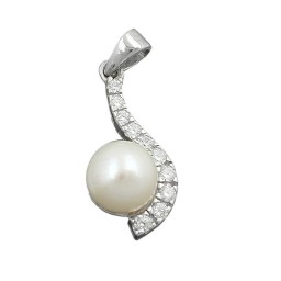 Hängsmycke Pearl With Zirconia Silver 925