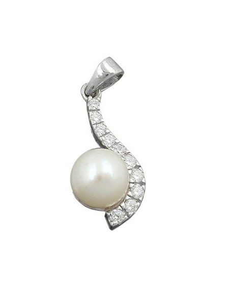Hängsmycke Pearl With Zirconia Silver 925