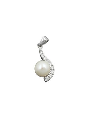 Hängsmycke Pearl With Zirconia Silver 925