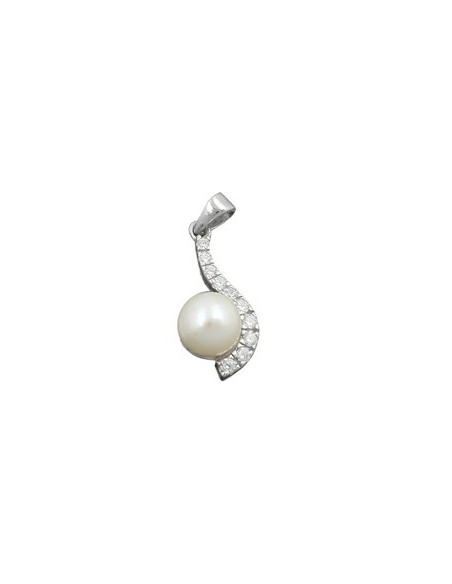 Hängsmycke Pearl With Zirconia Silver 925