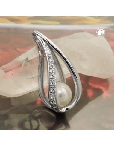 Hängsmycke Pearl With Zirconia Silver 925