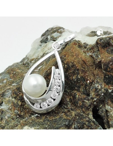 Hängsmycke Pearl Zirconia Silver 925